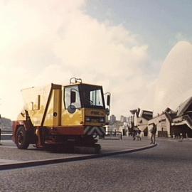 Council cleaning vehicle