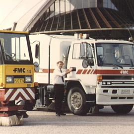 Council cleaning vehicles