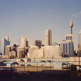 Sydney skyline from Harbour St.