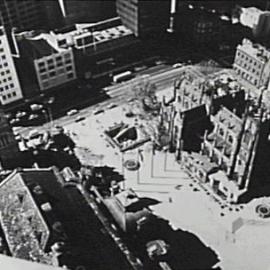 Aerial view of Sydney Square taken from Town Hall House