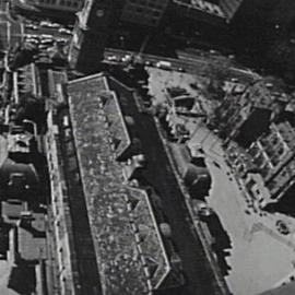 Aerial view of Sydney Square taken from Town Hall House