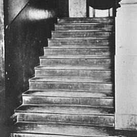 Town Hall interior stairs, 1934