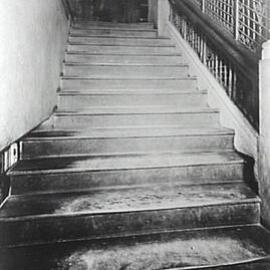 Town Hall interior stairs, 1934