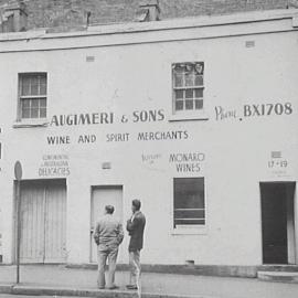 Augimeri and Sons Wine and Spirit merchants.