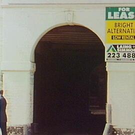 Arched doorway to Letraset House