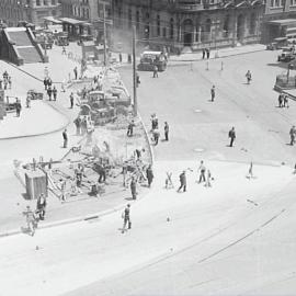 Roadworks near Town Hall