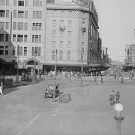 Roadworks near Town Hall