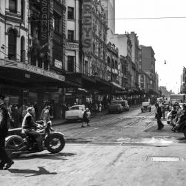 Policeman on duty, corner King Street and Pitt Street Sydney, 1951