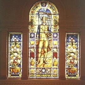 Stained glass window in Town Hall