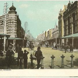 View along Oxford Street from Hyde Park Darlinghurst, circa 1910