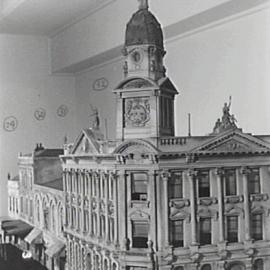 Architectural models of King Street Sydney made by Jack Montgomery, 1956