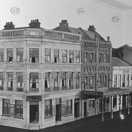 Architectural models of King Street Sydney made by Jack Montgomery, 1956