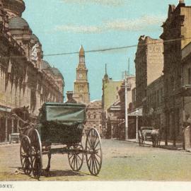 Postcard of York Street Sydney, 1910