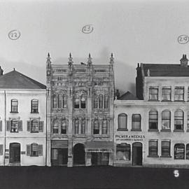 Architectural models of King Street Sydney made by Jack Montgomery, 1956