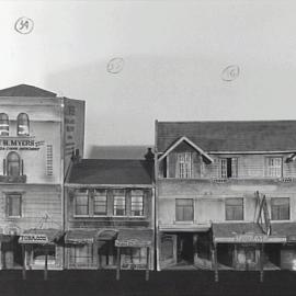 Architectural models of King Street Sydney made by Jack Montgomery, 1956