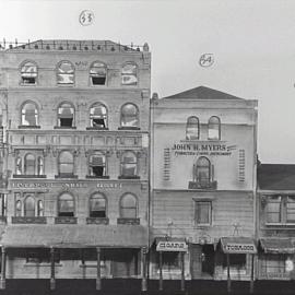 Architectural models of King Street Sydney made by Jack Montgomery, 1956