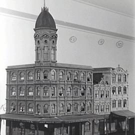 Architectural models of King Street Sydney made by Jack Montgomery, 1956