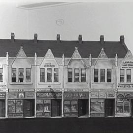 Architectural models of King Street Sydney made by Jack Montgomery, 1956