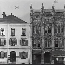 Architectural models of King Street Sydney made by Jack Montgomery, 1956