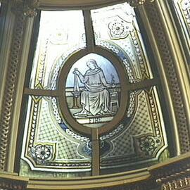 Stained glass panel in Vestibule dome