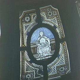 Stained glass panel in Vestibule dome