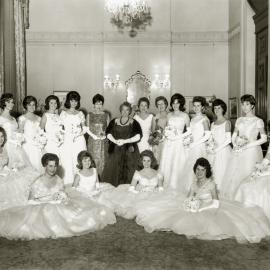 Debutantes of Lady Mayoress' Ball, George Street Sydney, 1963