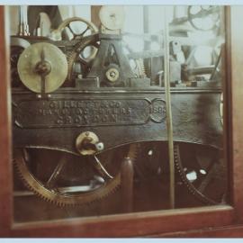 Clock mechanism, Sydney Town Hall clocktower, 1982