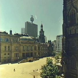 View of Sydney Square from south side of Town Hall, circa 1980-1989