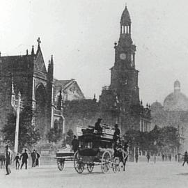 Street scene infront of Town Hall