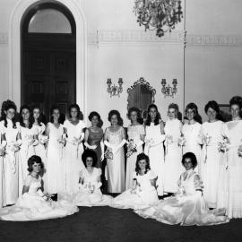 Debutantes of Lady Mayoress' Ball, George Street Sydney, 1969