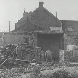 Demolition work, Walker Street Waterloo, 1955
