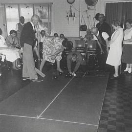 Senior citizens bowling