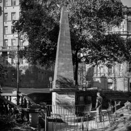 Obelisk in Macquarie Place Sydney, 1960s