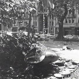 Hague Smith Fountain, Macquarie Place Park, Loftus and Bridge Street Sydney, circa 1960-1969