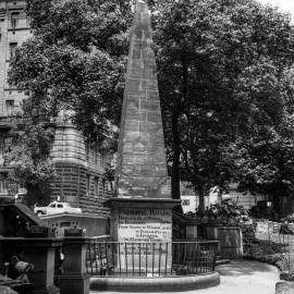 The obelisk, Macquarie Place Park, 1964