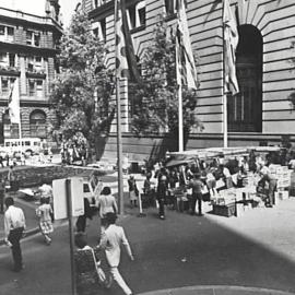 Stalls in Wynyard Street