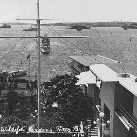 Postcard - Wyldefel Gardens and Sydney Harbour