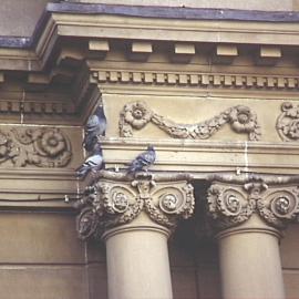 Sandstone carving, columns and capitals