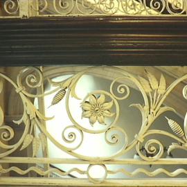 Wrought iron ballustrade