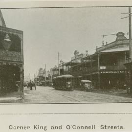 Corner of King Street and O'Connell Street Newtown, 1912