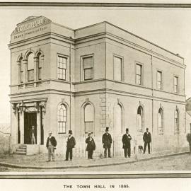 Newtown Town Hall, Bedford Street Newtown, c1869