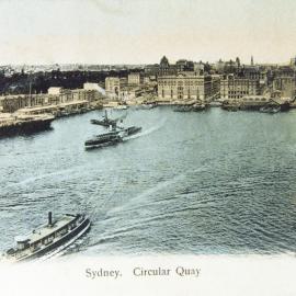 Sydney Cove and Circular Quay, 1906