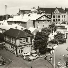 View looking south east across Macquarie Street from near Queens Square Sydney, 1960s