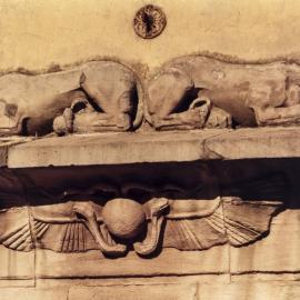 Detail from Thornton Monument, corner of Elizabeth Street and Bathurst Street Sydney, 1984