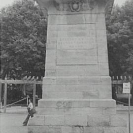 Thornton Monument, corner of Elizabeth Street and Bathurst Street Sydney, 1970s