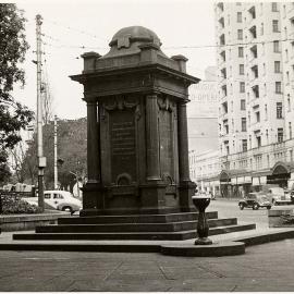 Oddfellows Memorial Fountain, Hyde Park North, Sydney, 1954