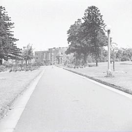 Path leading to Frazer Memorial Fountain