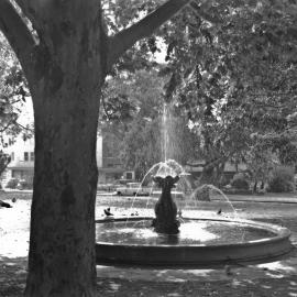 John Baptist Fountain in Hyde Park, Elizabeth Street Sydney, 1950s