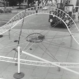 Construction of enclosure for Queen's visit