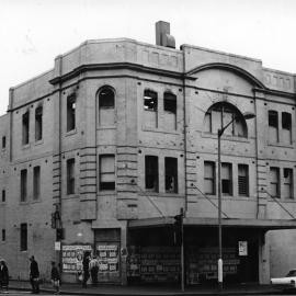 Fire damaged Broadway Theatre, 1972